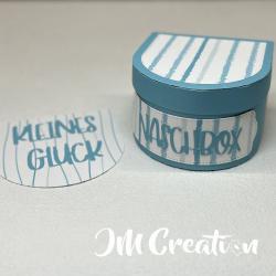 Koffer halbrund - Stanzschablone